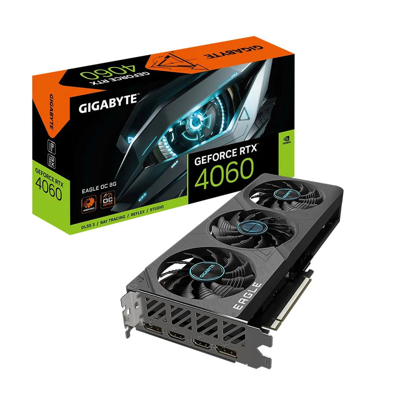 Gigabyte GeForce RTX 4060 EAGLE OC 8GB GDDR6 Graphics Card -  كرت الشاشة